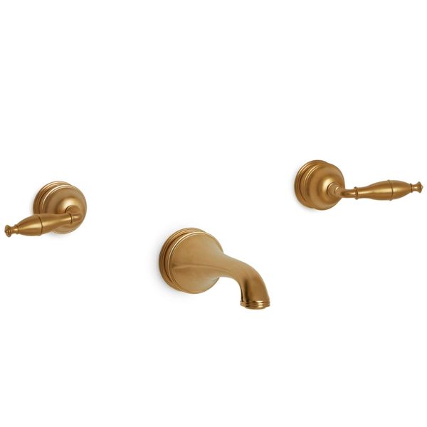  Vòi bồn tắm ba lỗ gắn tường cổ điển Grey Series I bằng đồng - 0990TUB825 