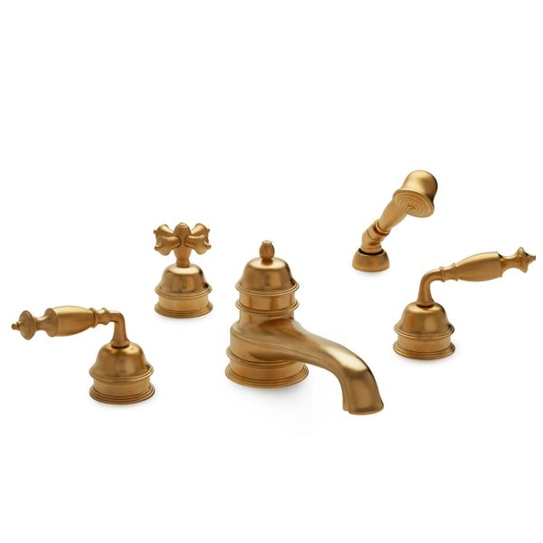  Vòi bồn tắm năm lỗ cổ điển Grey Series II bằng đồng - 0992DTS825 