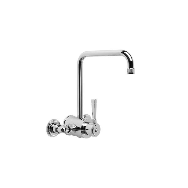  Vòi chậu lavabo gắn tường xoay 180 độ bằng đồng Industrica 