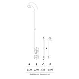  Sen cây ngoài trời bằng AISI 316L stainless steel (chống thời tiết đại dương) - AQA100 