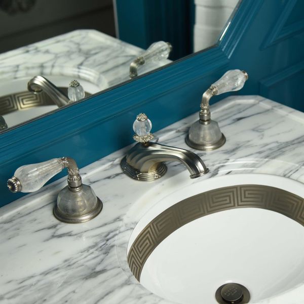  Vòi chậu lavabo cổ điển Rock Crystal bằng đồng - 1029BSN818-RKCR 