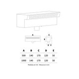  Thác nước hồ bơi âm tường ngoài trời bằng AISI 316L stainless steel (chống thời tiết đại dương) - AQA105A 