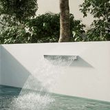  Thác nước hồ bơi âm tường ngoài trời bằng AISI 316L stainless steel (chống thời tiết đại dương) - AQA105A 