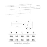  Thác nước hồ bơi âm tường ngoài trời bằng AISI 316L stainless steel (chống thời tiết đại dương) - AQA105O 