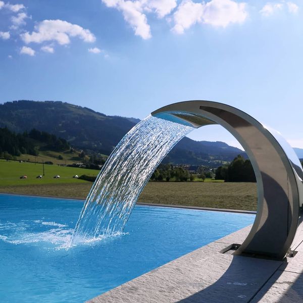  Thác nước hồ bơi ngoài trời bằng AISI 316L stainless steel (chống thời tiết đại dương) - AQA106 