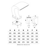  Thác nước hồ bơi ngoài trời bằng AISI 316L stainless steel (chống thời tiết đại dương) - AQA106A 
