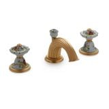  Vòi chậu lavabo cổ điển Hand Painted Ceramic bằng đồng - 1097BSN821-56GR-WH 