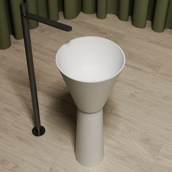  Chậu rửa chân dài bằng solid surface - 1102 