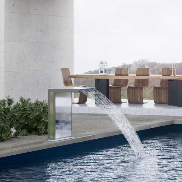  Thác nước hồ bơi ngoài trời bằng AISI 316L stainless steel (chống thời tiết đại dương) - AQA111A 