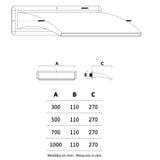  Thác nước hồ bơi gắn tường ngoài trời bằng AISI 316L stainless steel (chống thời tiết đại dương) - AQA112 