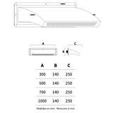  Thác nước hồ bơi gắn tường ngoài trời bằng AISI 316L stainless steel (chống thời tiết đại dương) - AQA112A 