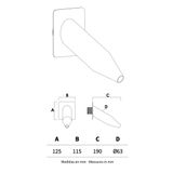  Súng bắn nước hồ bơi gắn tường ngoài trời bằng AISI 316L stainless steel (chống thời tiết đại dương) - AQAC116 