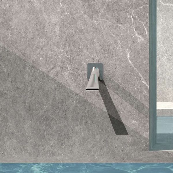  Súng bắn nước hồ bơi gắn tường ngoài trời bằng AISI 316L stainless steel (chống thời tiết đại dương) - AQAC117 