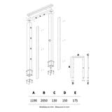  Cánh cổng vòi sen ngoài trời bằng AISI 316L stainless steel (chống thời tiết đại dương) - AQA119 