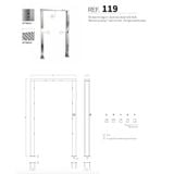  Cánh cổng vòi sen ngoài trời bằng AISI 316L stainless steel (chống thời tiết đại dương) - AQA119 