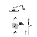  Vòi sen gắn tường điều chỉnh nhiệt độ có sen cầm tay bằng đồng 130 - 130-WSHOWER2 