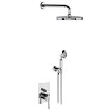  Vòi sen âm tường bát sen Ø210mm có vòi sen cầm tay cổ điển bằng đồng Zéphyr - 16002 
