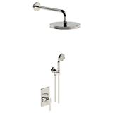  Vòi sen âm tường bát sen Ø210mm có vòi sen cầm tay cổ điển bằng đồng Zéphyr - 16002 