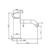 Vòi chậu lavabo SS316L Zenne - RN162201b 
