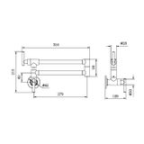  Vòi rửa chén bát SS316L Zenne - RN162203 