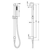  Vòi sen cầm tay có thanh trượt bằng SS316L Zenne - RN162205b01 
