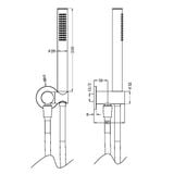  Vòi sen cầm tay gắn tường bằng SS316L Zenne - RN162205d01 