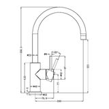  Vòi rửa chén bát SS316L Zenne - RN162207 