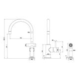  Vòi rửa chén bát kèm vòi xịt SS316L Zenne - RN162208 