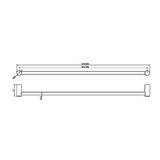  Thanh treo khăn tắm 600mm bằng SS316L Zenne - RN1624 
