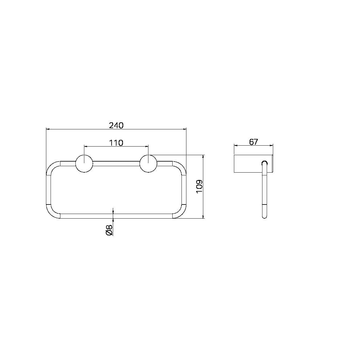  Móc tròn treo khăn tắm bằng SS316L Zenne - RN1680 
