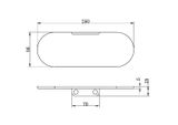  Đĩa đựng xà bông tắm treo tường bằng SS316L Zenne - RN1681 