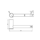  Móc treo giấy vệ sinh không nắp chụp bằng SS316L Zenne - RN1686 