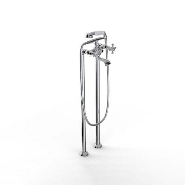  Vòi bồn tắm gắn sàn cổ điển 802 bằng đồng - 2002GVE110 