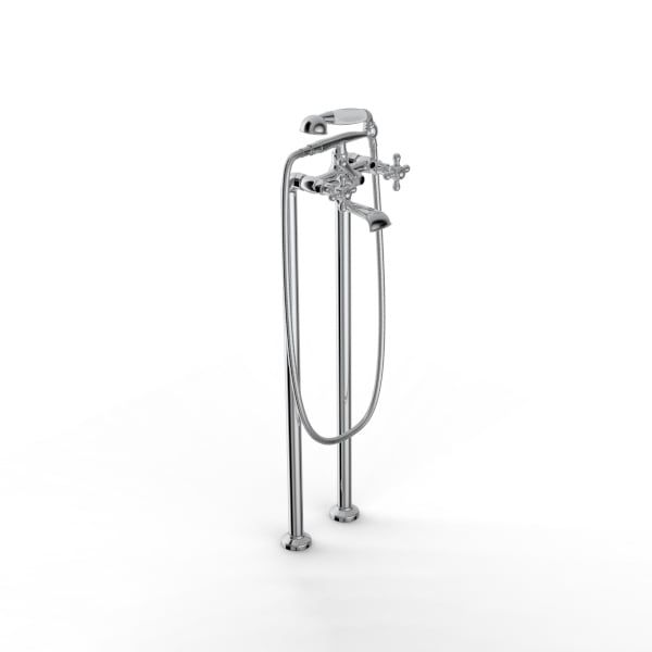  Vòi bồn tắm gắn sàn cổ điển 802 bằng đồng - 2002GVE110 