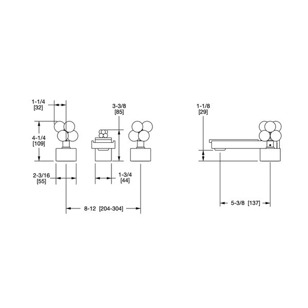  Vòi chậu rửa mặt bằng đồng Apollo Metal - 2005BSN801 