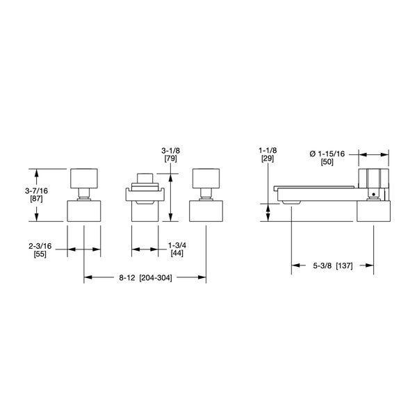  Vòi chậu rửa mặt bằng đồng Apollo Metal - 2012BSN801 