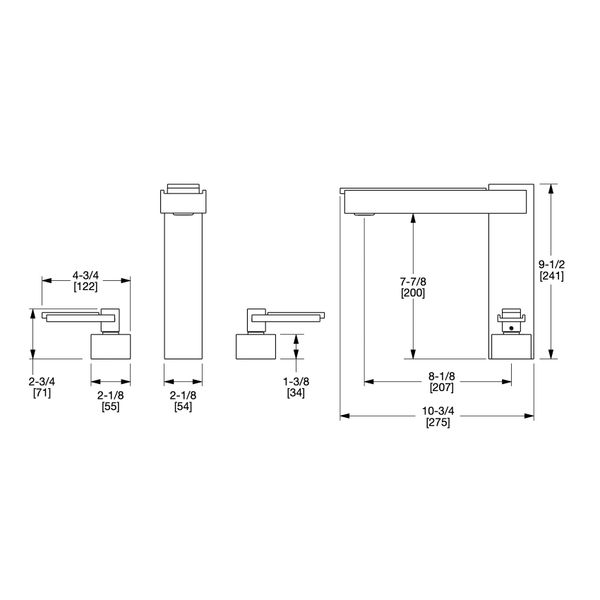  Vòi chậu rửa mặt bằng đồng Apollo Metal - 2020BAR801 