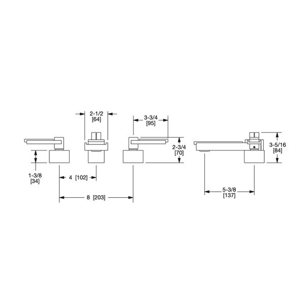  Vòi chậu rửa mặt bằng đồng Apollo Metal - 2020BSN801 