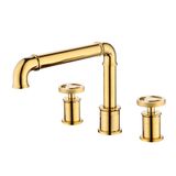  Vòi chậu lavabo ống nước 3 lỗ  - 20A10R 