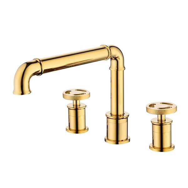  Vòi chậu lavabo ống nước 3 lỗ  - 20A10R 