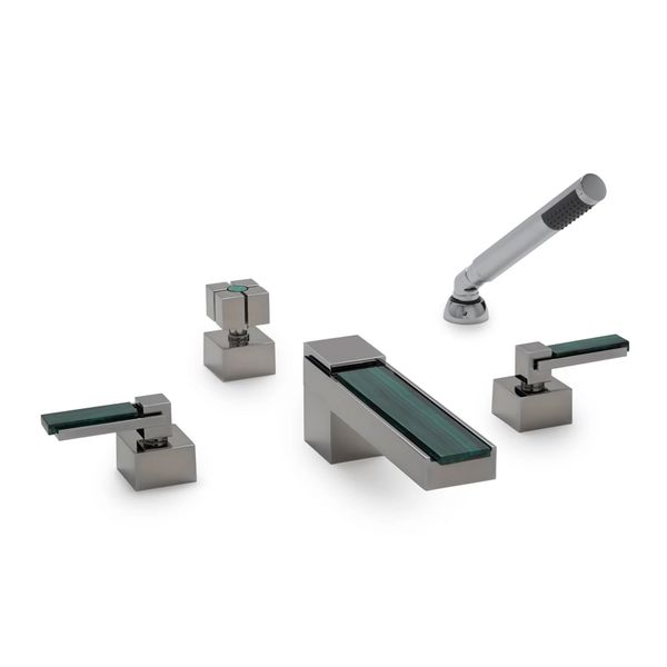  Vòi bồn tắm năm lỗ Apollo Stone bằng đồng - 2120DTS801-MALA 