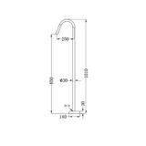  Vòi bồn tắm gắn sàn (chưa bao gồm bộ trộn) bằng đồng Accem - 221903a 