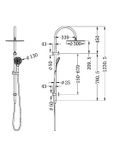  Sen cây gắn tường có sen cầm tay bằng đồng Accem - 221905H 