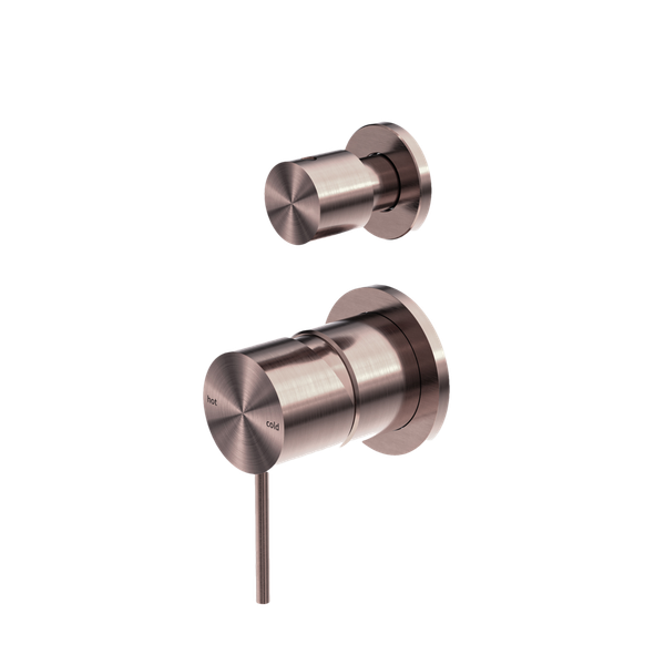  Bộ trộn nằm dọc 1 đầu ra nóng lạnh bằng đồng Accem - 221911s 