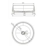  Chậu lavabo để bàn trong suốt - 2261-Violet 