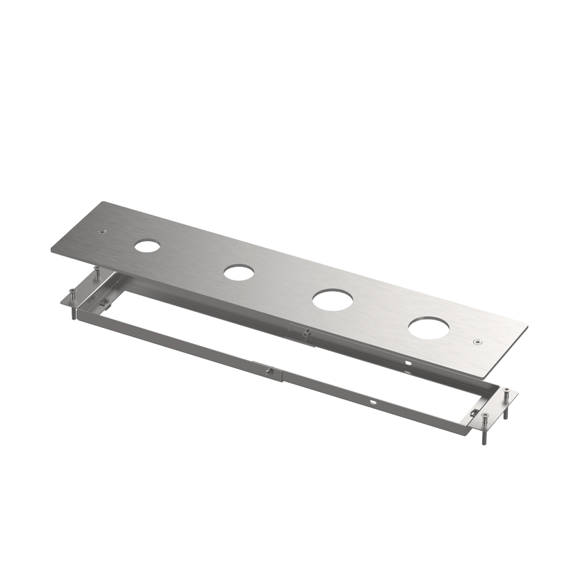  Vòi bồn tắm 4 lỗ có vòi sen cầm tay bằng stainless steel Toki - TKI16 