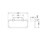  Móc treo khăn phòng tắm stainless steel Accem - 2380a 