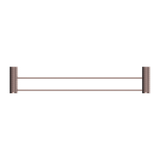  Thanh treo khăn phòng tắm đôi dài 600mm bằng đồng Lapone - RN2524d 