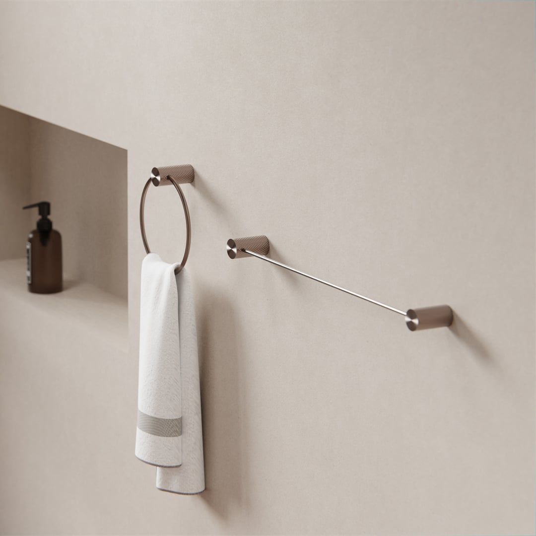  Móc tròn treo khăn phòng tắm bằng đồng Lapone - RN2580a 