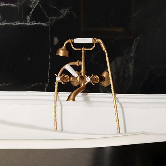  Vòi bồn tắm gắn tường cổ điển bằng đồng Coventry - 28414 